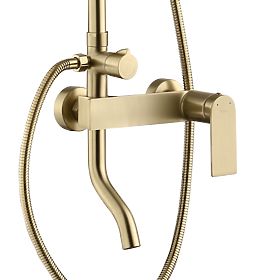 Shower Set REA STORM BRUSHED GOLD, Rea