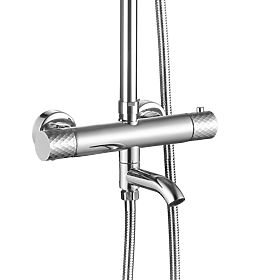 Shower Set with Thermostat Rea Lungo Diamond Chrome, Rea