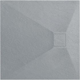 Shower Tray Magnum Grey 90x90, Rea