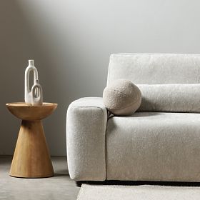 Side Table Arvika 40 cm, Round, Mango Wood, Curved Shapes, lectus