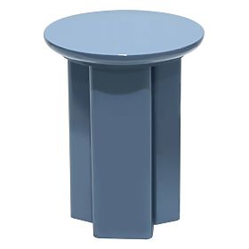 Side Table Brie 40 cm, Muted Blue, Glossy