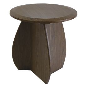 Side Table Noku 50 cm, Dark Walnut