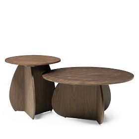 Side Table Noku 50 cm, Dark Walnut