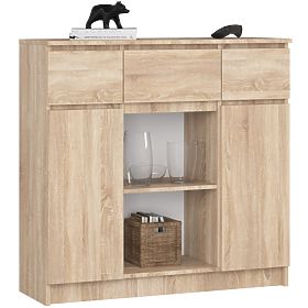SIDEBOARD K100 2D 3DR 1S OAK SONOMA