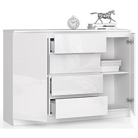 SIDEBOARD K140 2D 4DR CLP WHITE GLOSS