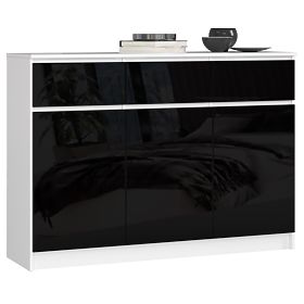 SIDEBOARD K140 3D 3SZ CLP PK BLACK GLOSS