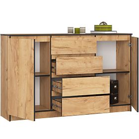 SIDEBOARD K160 2D 4DR CLP PK CRAFT OAK