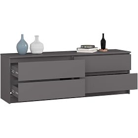 SIDEBOARD K160 4DR CLP PK GRAPHITE GRAY
