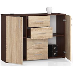 SIDEBOARD K45 PK WENGE / SONOMA OAK