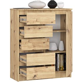 SIDEBOARD K80 1D 5SZ PK ARTISAN OAK