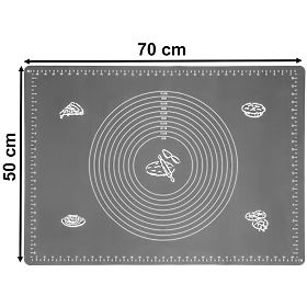 Silicone Work Mat SELMA Graphite 70x50 cm