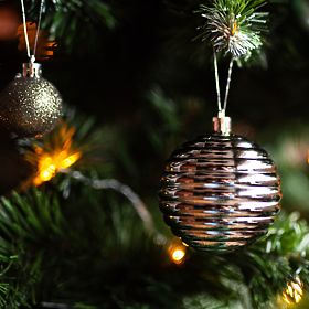 SILVER CHRISTMAS BALLS 36PCS 311433C, Tutumi