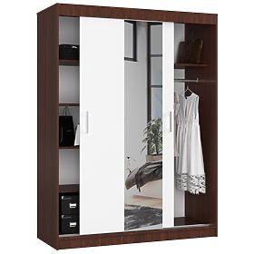 SLIDING WARDROBE 150cm CLP WENGE / WHITE