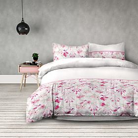 SNUGGY Bedding White with Floral Print 155x220*2+80x80*2 AmeliaHome