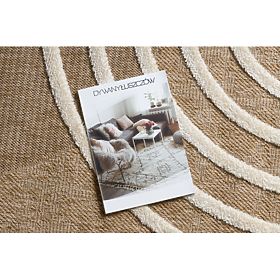 SPARK 0688A Beige/Cream Carpet - Geometric, Sisal, Structural, F.H.Kabis