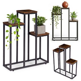 Standing Flower Stand with 3 Shelves Loft ModernHome