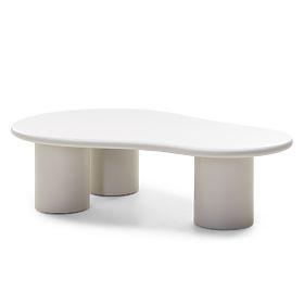 Sucre Coffee Table Grey-Beige, Matte, Rounded Shapes, lectus