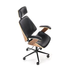 Swivel Chair IGNAZIO, Walnut-Black (1p=1pc)