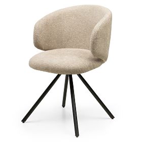 Swivel Chair Pearl Mocha, Black Legs, lectus
