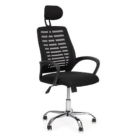Swivel Office Chair with Headrest and Rocking Function