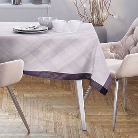 Tablecloth MILLUZA cream metallic classic motif 130x160 ameliahome