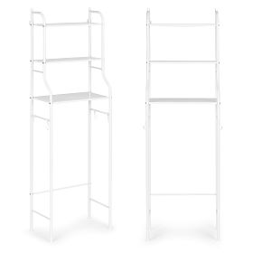 Tall Bathroom Shelf Over Toilet with 3 Shelves Aluminum Construction, MODERNHOME