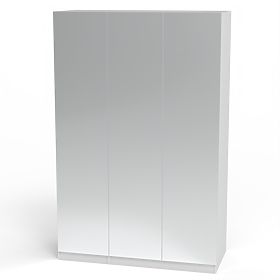Three-Door Wardrobe Neroli with Mirror, White