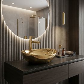 Timeless Rea Sofia Gold Washbasin