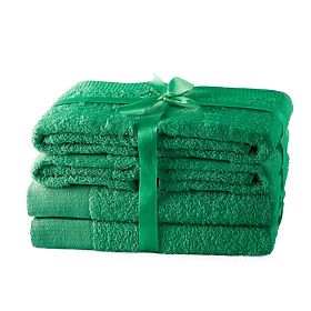 Towel AMARI - AMELIAHOME color bottle green classic style 2*70x140+4*50x100 AmeliaHome