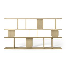 Tulumo Shelf 200 cm, Rounded, Cremona Torro Oak, lectus