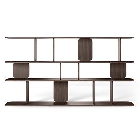 Tulumo Shelf 200 cm, Rounded, Walnut Villa, lectus