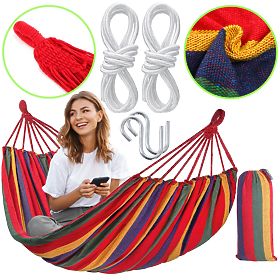 Two-Person Hammock 480143A RED, Bluegarden