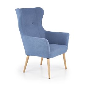 Upholstered armchair COTTO - blue, Halmar