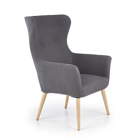 Upholstered armchair COTTO - dark grey, Halmar