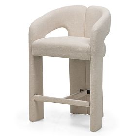 Upholstered Bar Stool Castelo Beige