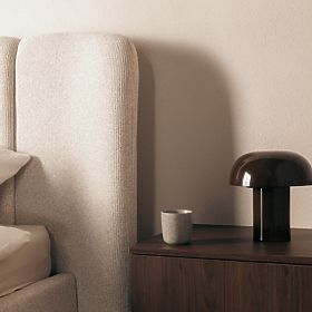 Upholstered Bed Snoovia 160x200 cm, with Slatted Frame and Storage, Light Beige