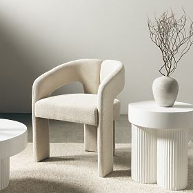 Upholstered Chair Castelo Beige