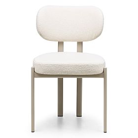 Upholstered Chair Flare, Cream/Beige