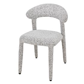 Upholstered Chair Hiroki, Beige-Gray Mélange