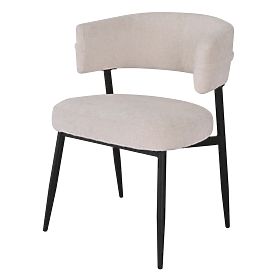 Upholstered Chair Rosario Cream/Black Legs, lectus