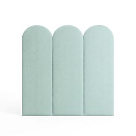 Upholstered arch panel - mint - S