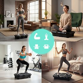 Vibration Platform Against Cellulite Massage Device with Expanders + Remote Control ModernHome