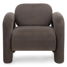 Vico Relaxation Chair, Brown, Velvet, lectus