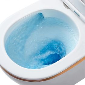 Wall-Hung Toilet Bowl Rea Carlo Mini Tornado GOLD EDGE