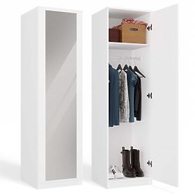 Wardrobe Malwa SD-50 with Mirror WHITE