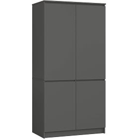 WARDROBE S90 4D CLP GRAPHITE GRAY