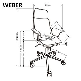 WEBER Office Chair Walnut / Black, WEBBER