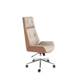 WEBSTER Office Chair Walnut/Beige