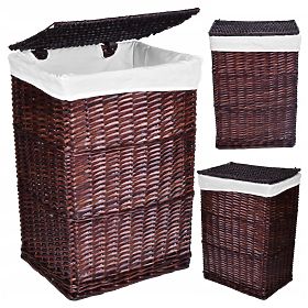 Wicker Basket 72L 40x30x60 cm Brown