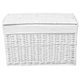 Wicker Chest 65L 56x34x34 cm White